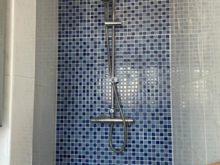 Bathroom shower installation