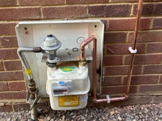 New gas pipe runs